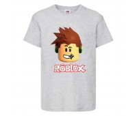 Футболка детская Роблокс 001 (Roblox) серая (RB gry 001) 116 см Футболка детская Роблокс 001 (Roblox) серая (RB gry 001) 116 см