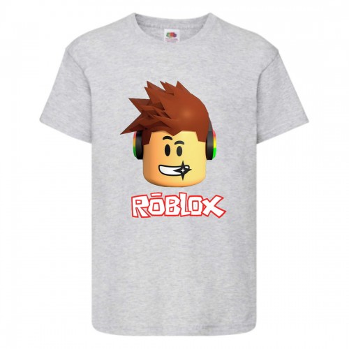 Футболка детская Роблокс 001 (Roblox) серая (RB gry 001) 116 см Футболка детская Роблокс 001 (Roblox) серая (RB gry 001) 116 см