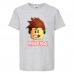 Футболка детская Роблокс 001 (Roblox) серая (RB gry 001) 116 см Футболка детская Роблокс 001 (Roblox) серая (RB gry 001) 116 см