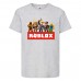 Футболка детская Роблокс 004 (Roblox) серая (RB gry 004) 128 см