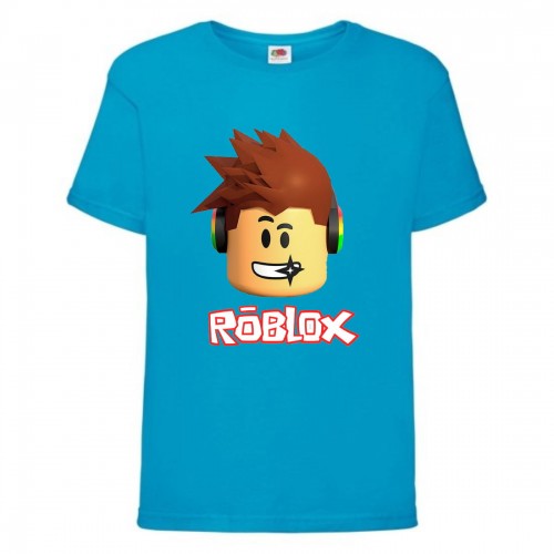 Футболка детская Роблокс 001 (Roblox) синяя (RB blu 001) 116 см Футболка детская Роблокс 001 (Roblox) синяя (RB blu 001) 116 см