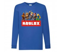 Лонгслив реглан Роблокс 4 (Roblox) синий (RBL blu 4) 104 см