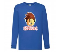 Лонгслив реглан Роблокс 5 (Roblox) синий (RBL blu 5) 104 см