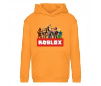 Худи детская Роблокс 002 (Roblox) оранжевая (RBL orn 002) 116 см