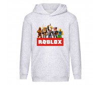 Худи детская Роблокс 002 (Roblox) серый (RBL gry 002) 116 см