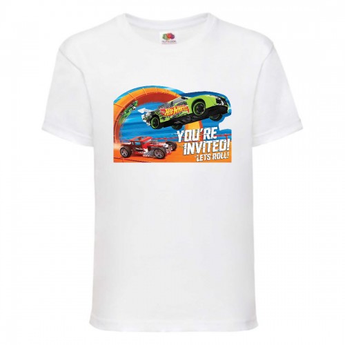 Футболка детская Хот Вилс 0010 (HotWheels) белая (HTW wh 0010) 128 см Футболка детская Хот Вилс 0010 (HotWheels) белая (HTW wh 0010) 128 см