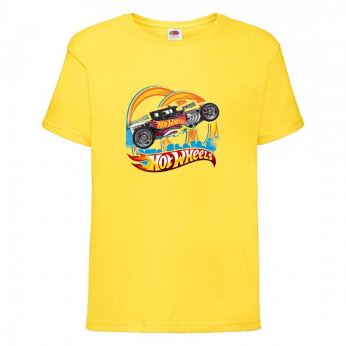 Футболка детская Хот Вилс 009 (HotWheels) желтая (HTW yel 009) 164 см Футболка детская Хот Вилс 009 (HotWheels) желтая (HTW yel 009) 164 см