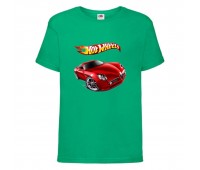 Футболка детская Хот Вилс 003 (HotWheels) зеленая (HTW grn 003) 104 см Футболка детская Хот Вилс 003 (HotWheels) зеленая (HTW grn 003) 104 см