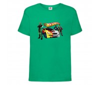 Футболка детская Хот Вилс 005 (HotWheels) зеленая (HTW grn 005) 152 см Футболка детская Хот Вилс 005 (HotWheels) зеленая (HTW grn 005) 152 см