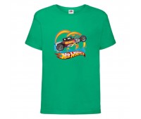 Футболка детская Хот Вилс 009 (HotWheels) зеленая (HTW grn 009) 140 см Футболка детская Хот Вилс 009 (HotWheels) зеленая (HTW grn 009) 140 см