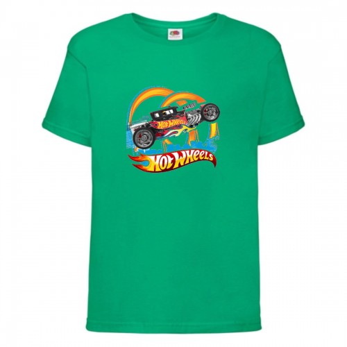 Футболка детская Хот Вилс 009 (HotWheels) зеленая (HTW grn 009) 140 см Футболка детская Хот Вилс 009 (HotWheels) зеленая (HTW grn 009) 140 см