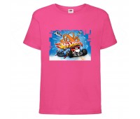 Футболка детская Хот Вилс 001 (HotWheels) розовая (HTW pnc 001) 140 см Футболка детская Хот Вилс 001 (HotWheels) розовая (HTW pnc 001) 140 см