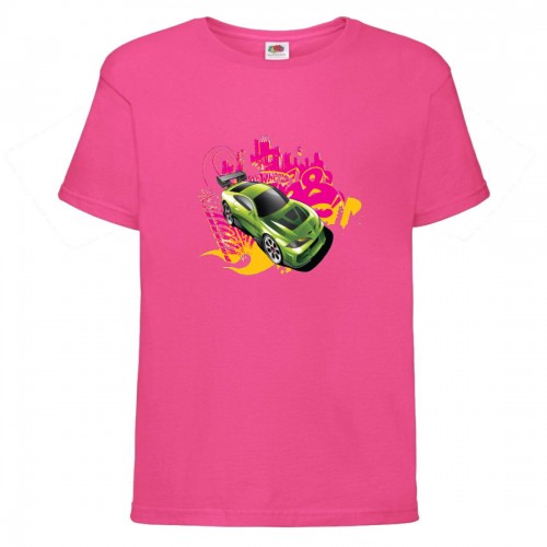 Футболка детская Хот Вилс 006 (HotWheels) розовая (HTW pnc 006) 140 см Футболка детская Хот Вилс 006 (HotWheels) розовая (HTW pnc 006) 140 см