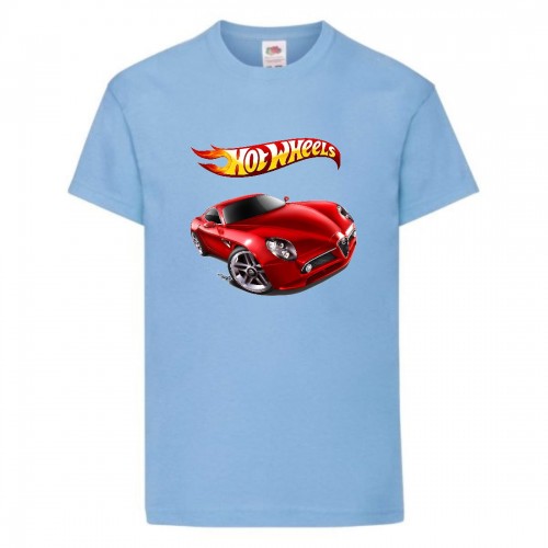 Футболка детская Хот Вилс 003 (HotWheels) голубая (HTW lbl 003) 104 см Футболка детская Хот Вилс 003 (HotWheels) голубая (HTW lbl 003) 104 см