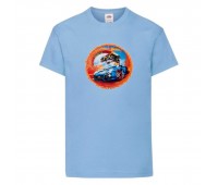 Футболка детская Хот Вилс 0011 (HotWheels) голубая (HTW lbl 0011) 104 см Футболка детская Хот Вилс 0011 (HotWheels) голубая (HTW lbl 0011) 104 см