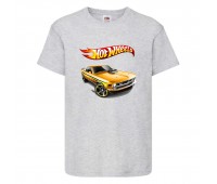 Футболка детская Хот Вилс 002 (HotWheels) серая (HTW gry 002) 104 см