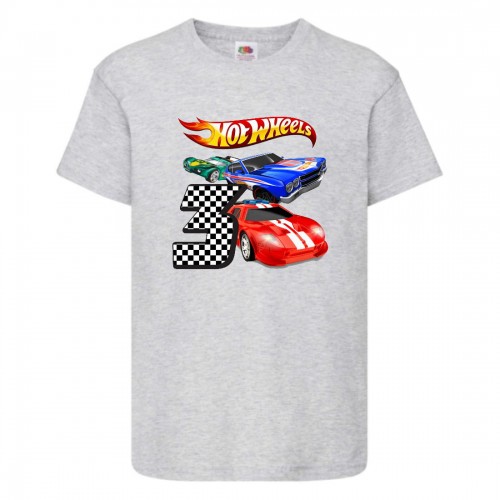Футболка детская Хот Вилс 004 (HotWheels) серая (HTW gry 004) 140 см Футболка детская Хот Вилс 004 (HotWheels) серая (HTW gry 004) 140 см