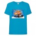Футболка детская Хот Вилс 001 (HotWheels) синяя (HTW blu 001) 116 см