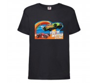 Футболка детская Хот Вилс 0010 (HotWheels) черная (HTW blc 0010) 116 см