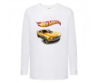 Лонгслив реглан Хот Вилс 002 (HotWheels) белый (HTW wh 002) 104 см