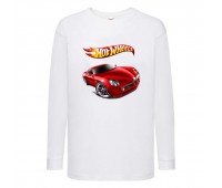 Лонгслив реглан Хот Вилс 003 (HotWheels) белый (HTW wh 003) 104 см