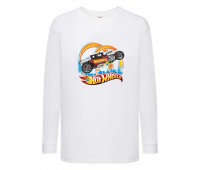 Лонгслив реглан Хот Вилс 009 (HotWheels) белый (HTW wh 009) 104 см