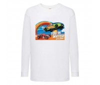 Лонгслив реглан Хот Вилс 0010 (HotWheels) белый (HTW wh 0010) 104 см