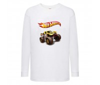 Лонгслив реглан Хот Вилс 0013 (HotWheels) белый (HTW wh 0013) 104 см