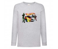 Лонгслив реглан Хот Вилс 005 (HotWheels) серый (HTW gry 005) 104 см