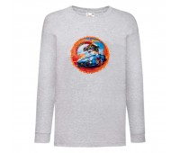 Лонгслив реглан Хот Вилс 0011 (HotWheels) серый (HTW gry 0011) 104 см