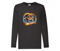 Лонгслив реглан Хот Вилс 009 (HotWheels) черный (HTW blc 009) 104 см
