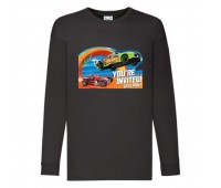 Лонгслив реглан Хот Вилс 0010 (HotWheels) черный (HTW blc 0010) 104 см