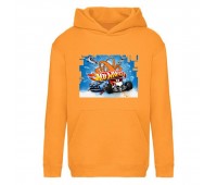 Худи детская Хот Вилс 001 (HotWheels) оранжевая (HTW orn 001) 116 см