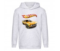 Худи детская Хот Вилс 002 (HotWheels) серая (HTW gry 002) 116 см