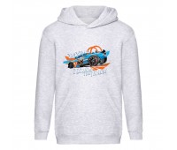 Худи детская Хот Вилс 007 (HotWheels) серая (HTW gry 007) 116 см