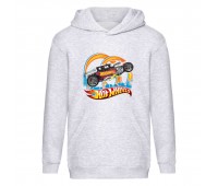 Худи детская Хот Вилс 009 (HotWheels) серая (HTW gry 009) 152 см