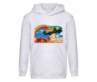 Худи детская Хот Вилс 0010 (HotWheels) серая (HTW gry 0010) 116 см