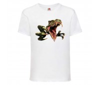 Футболка детская Парк Юрского Периода 0011 (Jurassic Park) белая (JPK wh 0011) 104 см