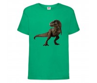 Футболка детская Парк Юрского Периода 002 (Jurassic Park) зеленая (JPK grn 002) 152 см