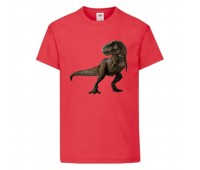 Футболка детская Парк Юрского Периода 002 (Jurassic Park) красная (JPK rd 002) 164 см
