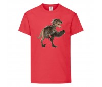 Футболка детская Парк Юрского Периода 0015 (Jurassic Park) красная (JPK rd 0015) 152 см