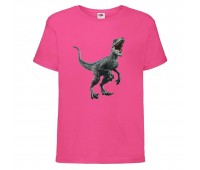 Футболка детская Парк Юрского Периода 0016 (Jurassic Park) розовая (JPK pnc 0016) 140 см