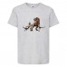 Футболка детская Парк Юрского Периода 001 (Jurassic Park) серая (JPK gry 001) 116 см