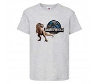 Футболка детская Парк Юрского Периода 005 (Jurassic Park) серая (JPK gry 005) 116 см