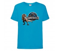 Футболка детская Парк Юрского Периода 005 (Jurassic Park) синяя (JPK blu 005) 116 см