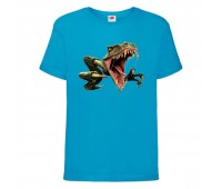 Футболка детская Парк Юрского Периода 0011 (Jurassic Park) синяя (JPK blu 0011) 116 см