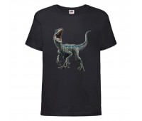 Футболка детская Парк Юрского Периода 003 (Jurassic Park) черная (JPK blc 003) 116 см