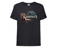 Футболка детская Парк Юрского Периода 005 (Jurassic Park) черная (JPK blc 005) 116 см