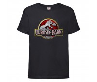 Футболка детская Парк Юрского Периода 007 (Jurassic Park) черная (JPK blc 007) 116 см