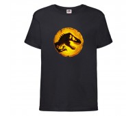 Футболка детская Парк Юрского Периода 008 (Jurassic Park) черная (JPK blc 008) 116 см